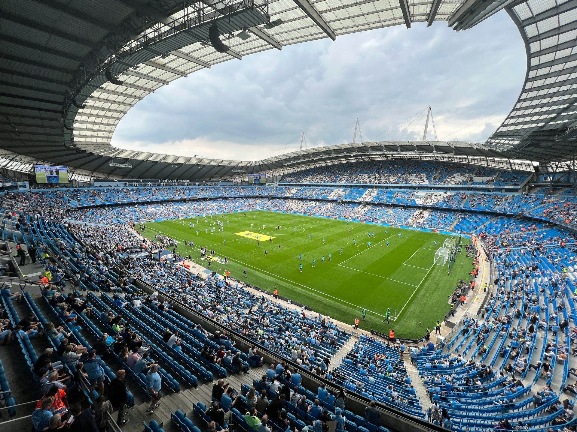 a stadium filled with people
